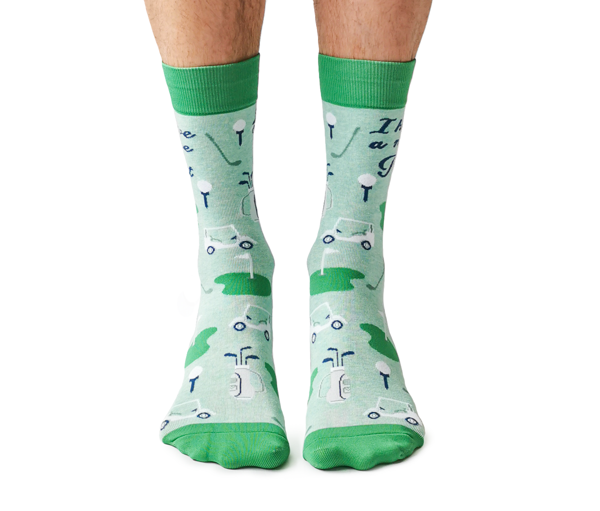 Golf Socks Men, Cotton Funny Fun Funky Novelty Socks Golf Gifts for Men  Dad, Casual Dress Socks