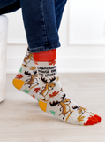 FUNNY CANADIAN MOOSE SOCKS FOR MEN - UPTOWN SOX