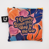 Funny Floral Print Foldable Packable Tote Bag - Uptown Sox