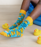 FUN RUBBER DUCKY SOCKS FOR MEN - UPTOWN SOX