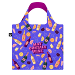 Funny Wine Pattern Foldable Packable Tote Bag - Uptown Sox