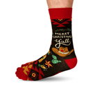 COUNTRY CHRISTMAS MENS CREW NOVELTY SOCKS - UPTOWN SOX