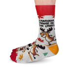 FUNNY CANADIAN MOOSE SOCKS FOR MEN - UPTOWN SOX