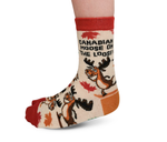 FUN CUTE CANADIAN THEMED MOOSE SOCKS FOR KIDS - UPTOWN SOX