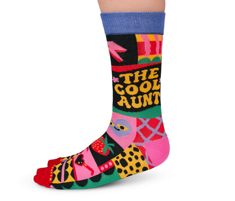 BEST AUNT WOMEN'S NOVELTY CREW SOCKS - UPTOWN SOX