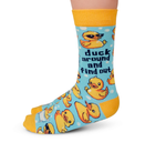 FUNNY WOMEN'S RUBBER DUCKY SOCKS - UPTOWN SOX