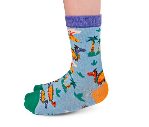 Fun Dino Taco Tacosaurus Socks - Uptown Sox