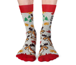 FUNNY CANADIAN MOOSE SOCKS FOR MEN - UPTOWN SOX