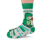 Men's Crew Grumpy Dinosaur Socks - Uptown Sox