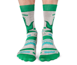 Men's Crew Grumpy Dinosaur Socks - Uptown Sox